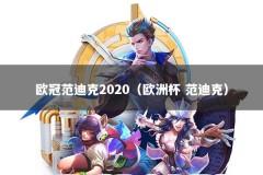 欧冠范迪克2020（欧洲杯 范迪克）